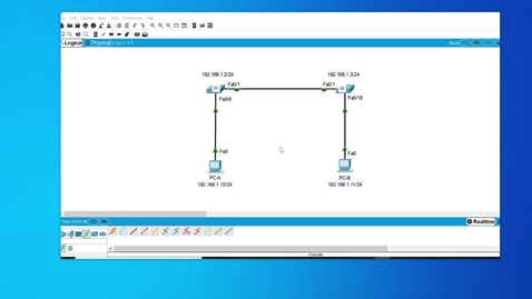 Thumbnail for Packet Tracer - Communicating between 2 Switch interfaces