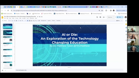 Thumbnail for SLC 2024 Conference Room 5 - AI or Die! An Exploration of the Technology Changing Education