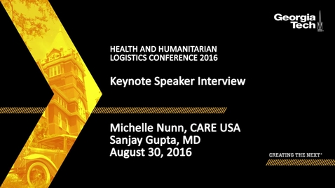 Thumbnail for entry Keynote Speaker Interview, Sanjay Gupta, Michelle Nunn