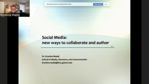 Thumbnail for Krystina Madej — Bringing Narrative Authoring into Social Media