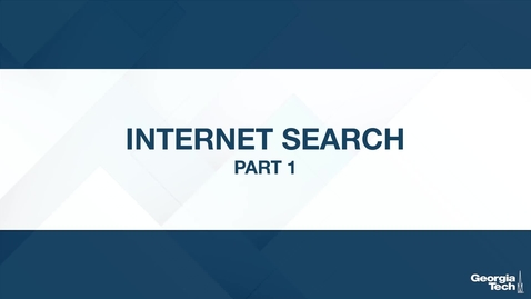 Thumbnail for Internet Search, part 1
