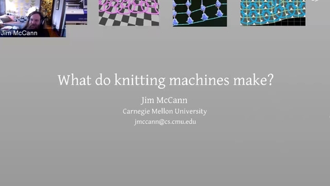 Thumbnail for Jim McCann — What Do Knitting Machines Make?
