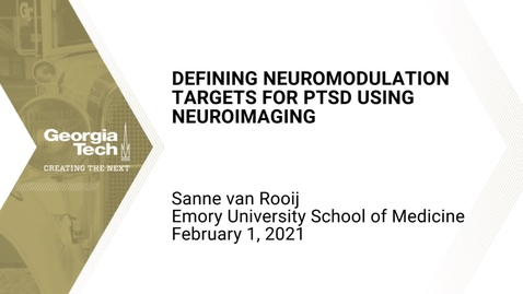 Thumbnail for Sanne van Rooij - Defining neuromodulation targets for PTSD using neuroimaging