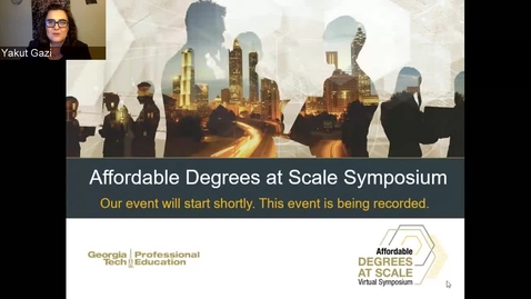 Thumbnail for entry Affordable Degrees At Scale Symposium