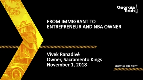 Thumbnail for entry Vivek Ranadivé - From Immigrant to Entrepreneur and NBA Owner