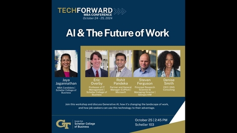 Thumbnail for TechForward MBA Conference 2024 - AI and The Future of Work Workshop