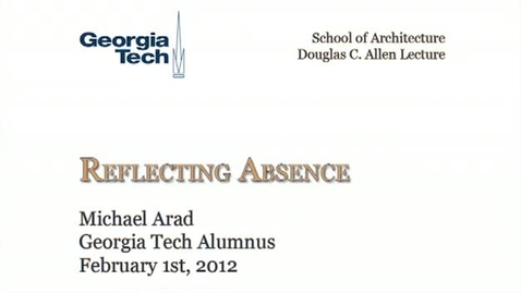 Thumbnail for Reflecting Absence; the Nation 9/11 Memorial - Michael Arad