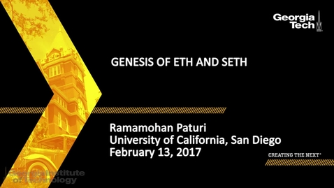 Thumbnail for Genesis of ETH and SETH - Ramamohan Paturi