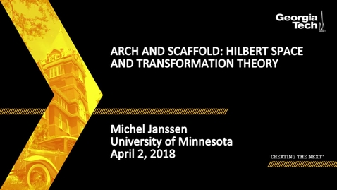 Thumbnail for Arch and scaffold: Hilbert space and transformation theory - Michel Janssen