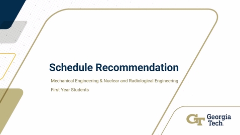Thumbnail for M5: Schedule Recommendation 1st Year