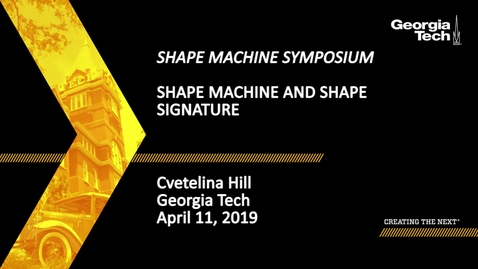 Thumbnail for entry Cvetelina Hill - Shape Machine and Shape Signature