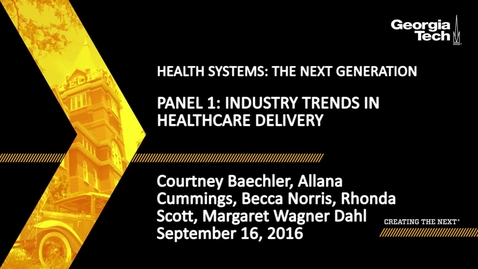 Thumbnail for Industry Trends in Healthcare Deliver (Panel 1)
