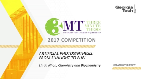 Thumbnail for Artificial Photosynthesis: From Sunlight to Fuel - Linda Nhon 