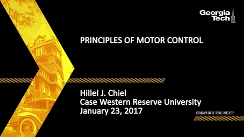 Thumbnail for Principles of Motor Control - Hillel J. Chiel
