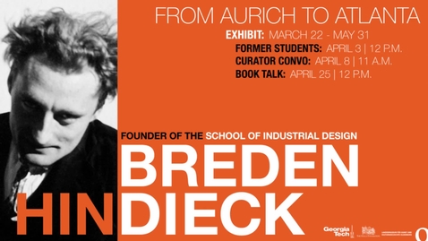 Thumbnail for entry Curator Conversation: Hin Bredendieck: From Aurich to Atlanta