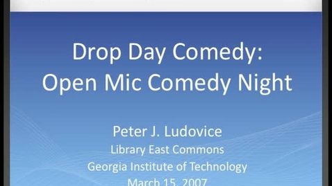 Thumbnail for Pete Ludovice - Drop Day Comedy - Open Mic Comedy Night