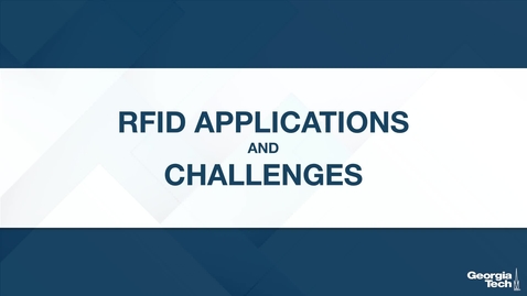 Thumbnail for entry RFID Applications and Challenges