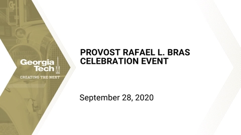 Thumbnail for entry Provost Rafael Bras Celebration Event