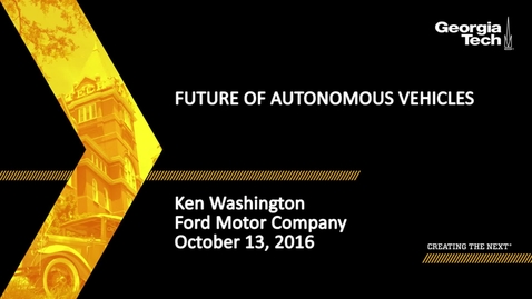 Thumbnail for Future of Autonomous Vehicles - Ken Washington