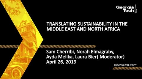 Thumbnail for entry Translating Sustainability in the Middle East and North Africa