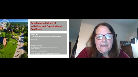 Thumbnail for Developing a Culture of Individual &amp; Organizational Excellence