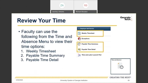 Thumbnail for Introduction to Employee Self-Service and Faculty Self-Service -- Time Entry in Employee Self-Service