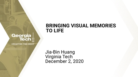 Thumbnail for entry Jia-Bin Huang - Bringing Visual Memories to Life