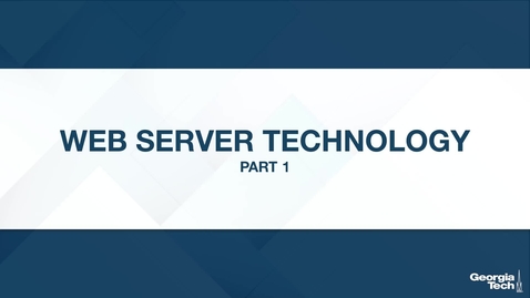 Thumbnail for Web Server Technology, part 1