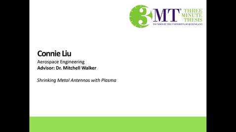 Thumbnail for Connie Liu - Replacing Metal Antennas with Plasma