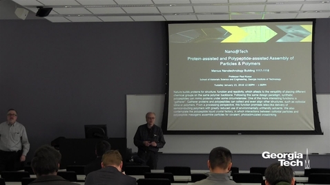 Thumbnail for Protein-assisted and Polypeptide-assisted Assembly of Particles and Polymers - Paul Russo