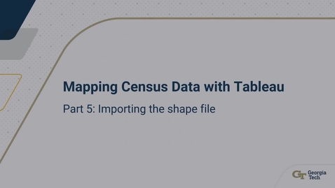 Thumbnail for Mapping Census Data with Tableau Parts 5 &amp; 6
