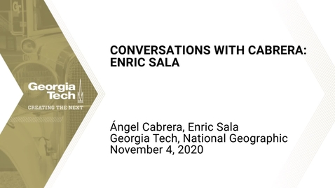 Thumbnail for entry Conversations with Cabrera: Enric Sala