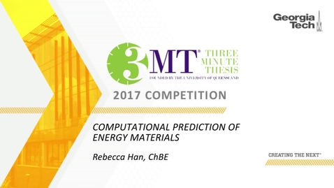 Thumbnail for Computational Prediction of Energy Materials - Rebecca Han