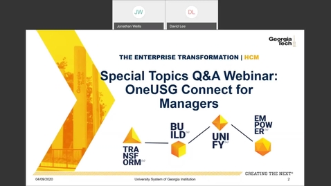 Thumbnail for Special Topics Q &amp; A Webinar: Managers