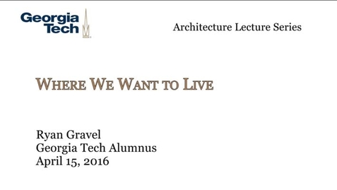 Thumbnail for Where We Want to Live - Ryan Gravel