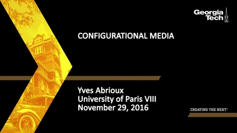 Thumbnail for On the Capabilities of Media: Towards a Poetics. Configurational Media - Yves Abrioux