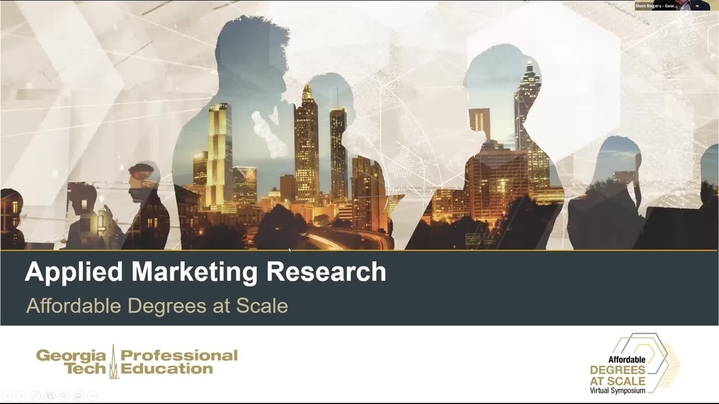 Thumbnail for channel Affordable Degrees at Scale Symposium | March 2021