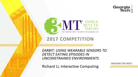 Thumbnail for EarBit: Using Wearable Sensors to Detect Eating Episodes in Unconstrained Environments - Richard Li