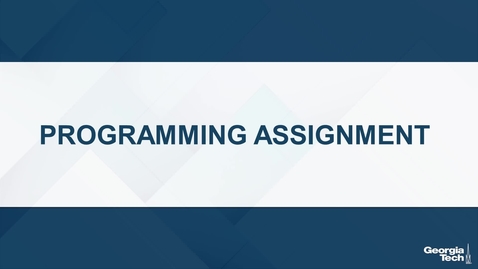 Thumbnail for Programming Assignment