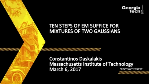 Thumbnail for Ten Steps of EM Suffice for Mixtures of Two Gaussians - Constantinos Daskalakis