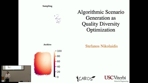 Thumbnail for Stefanos Nikolaidis — Algorithmic Scenario Generation As Quality Diversity Optimization