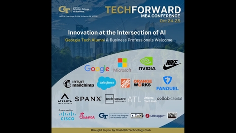 Thumbnail for TechForward MBA Conference 2024 - Welcome Video