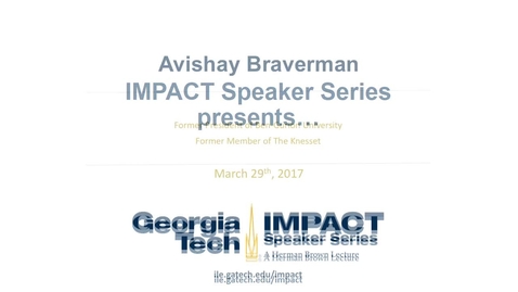 Thumbnail for On Economics, Justice, and Leadership in a Troubled World - Avishay Braverman