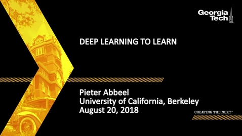 Thumbnail for Deep Learning to Learn - Pieter Abbeel