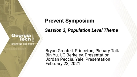 Thumbnail for entry Prevent Symposium - Session 3, Population Level Theme