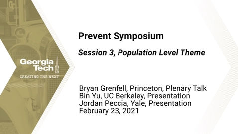 Thumbnail for Prevent Symposium - Session 3, Population Level Theme