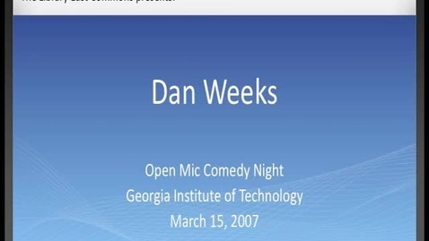 Thumbnail for Dan Weeks - Drop Day Comedy - Open Mic Comedy Night