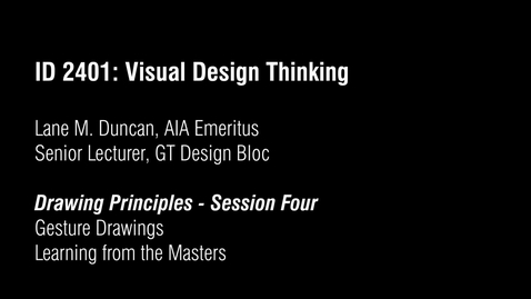 Thumbnail for Session 4 - Gesture Drawings/  Learning from the Masters