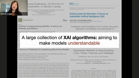 Thumbnail for Q. Vera Liao — Human-Centered Explainable AI (XAI): From Algorithms to User Experiences