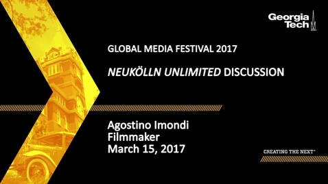 Thumbnail for entry SPAG Media Festival - Neukölln Unlimited Discussion - Agostino Imondi